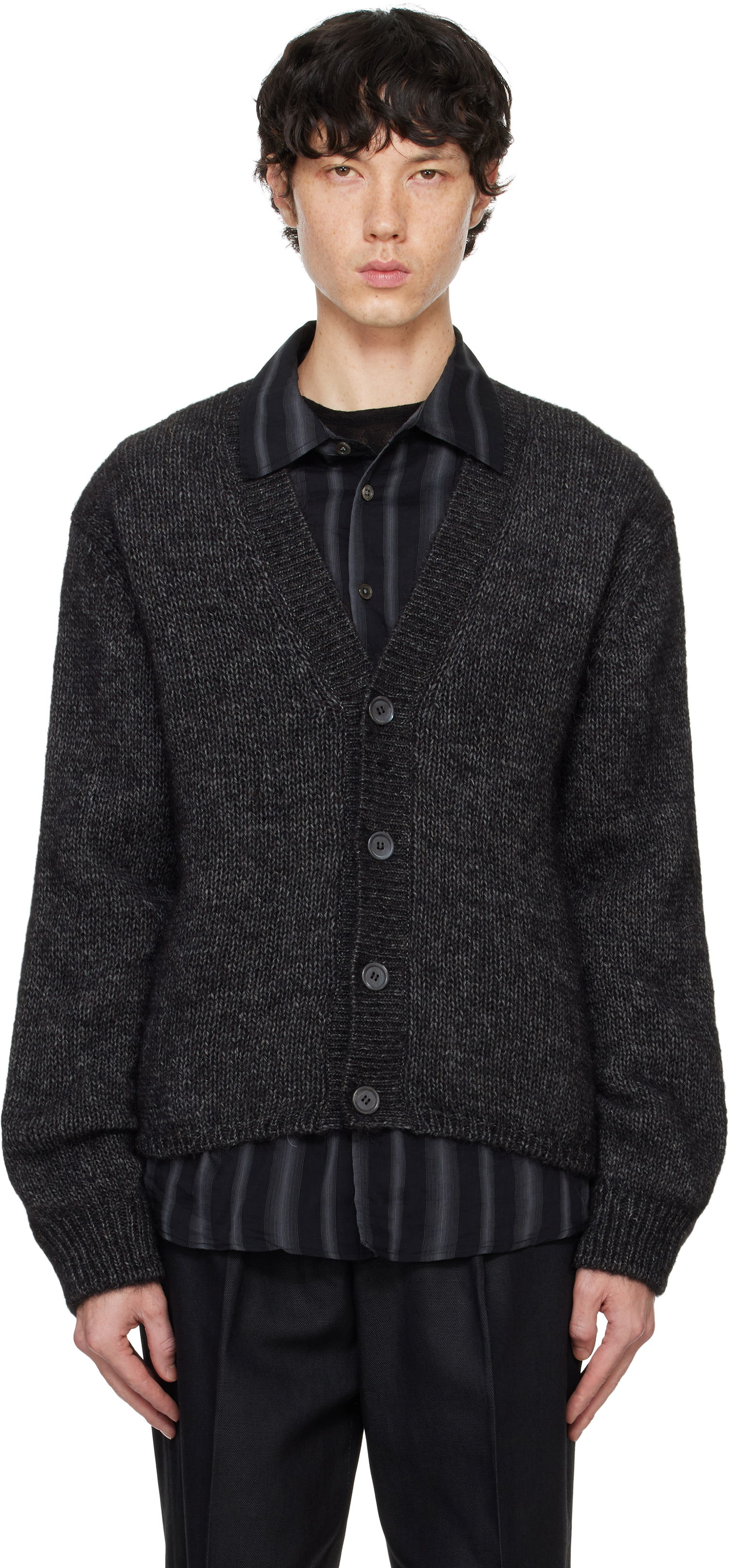 Sveter OUR LEGACY Our Legacy Academy Knit Cardigan Šedá | M4243AP, 0