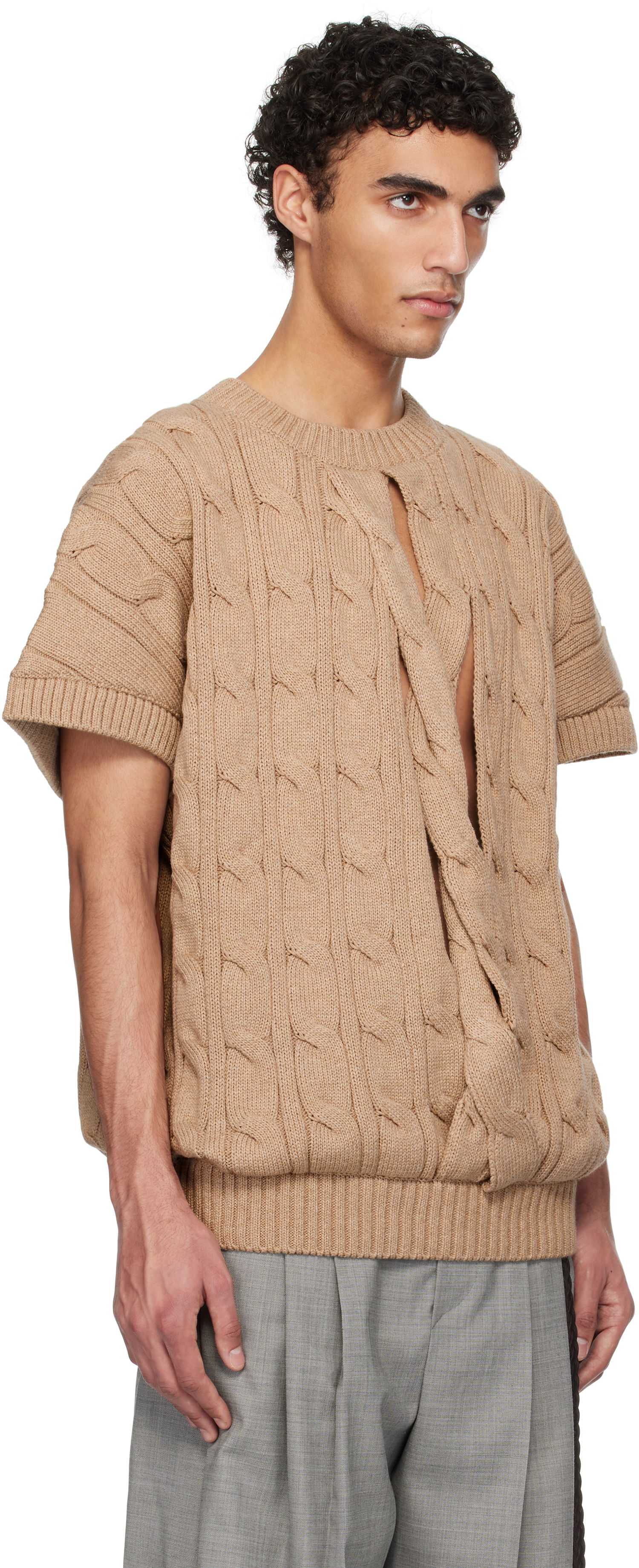 Sveter HED MAYNER Hed Mayner Knit Braids Sweater Hnedá | HMMA75072A-HA603, 1