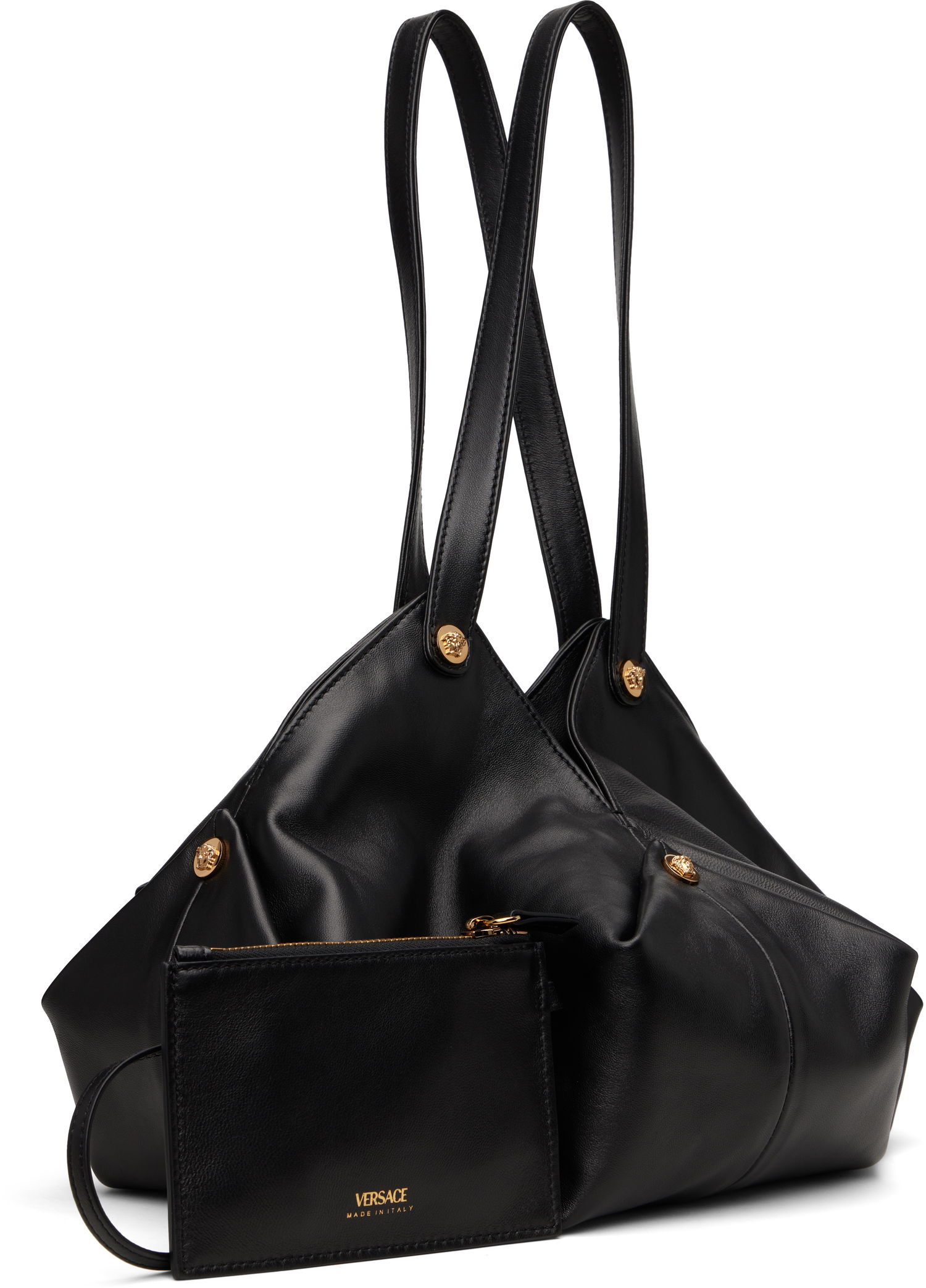 Taška cez rameno Versace Versace Protea Shoulder Bag Čierna | 1014315_1A11782, 1