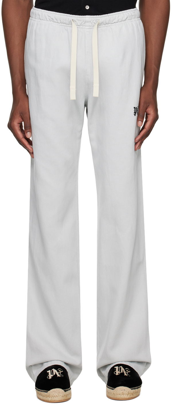 Tepláky Palm Angels Monogram Travel Sweatpants Šedá | PMCA141R24FAB0010510, 0