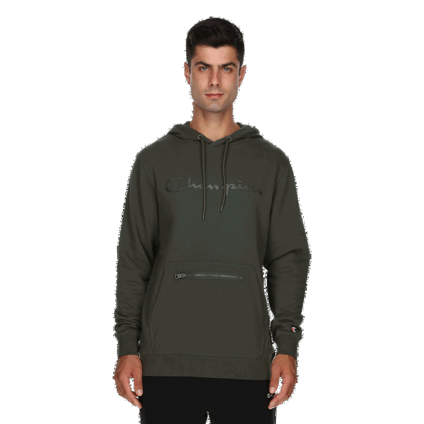 Mikina Champion Duo Hoodie with Zippered Pocket Zelené | 220886-GS543