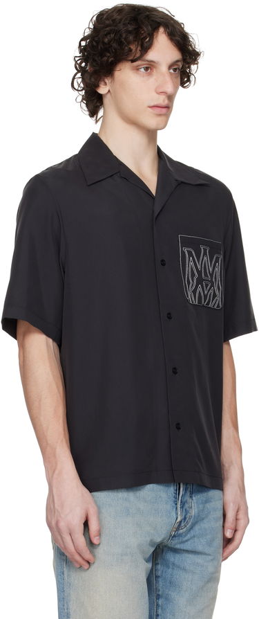 Košeľa AMIRI AMIRI MA Outline Bowling Shirt Čierna | AMSTCA1151, 1