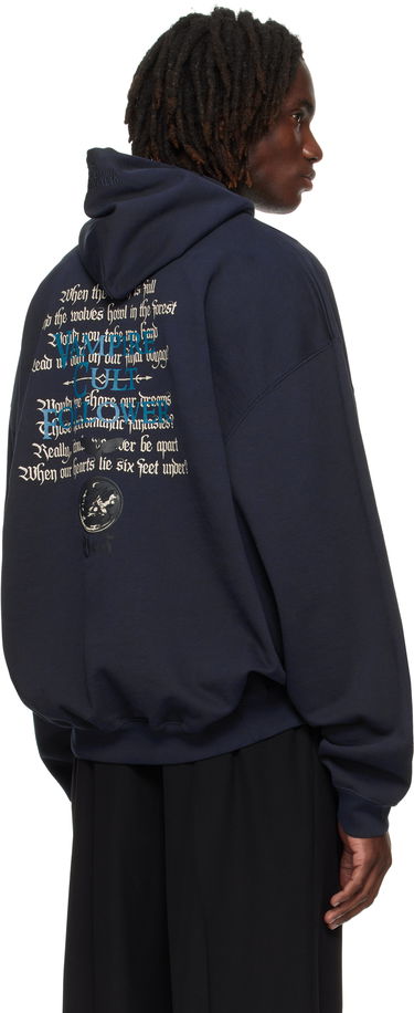 Mikina VETEMENTS Vetements Cradle of Filth 'Vampire Cult' Oversized Hoodie Navy | UCF76HD700N, 2