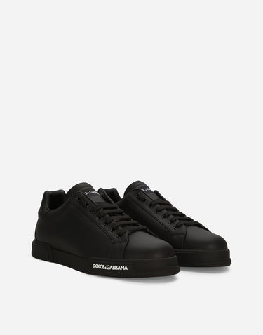 Tenisky a topánky Dolce & Gabbana Portofino In Vitello Nappato Čierna | CS2213AA3358B956, 1