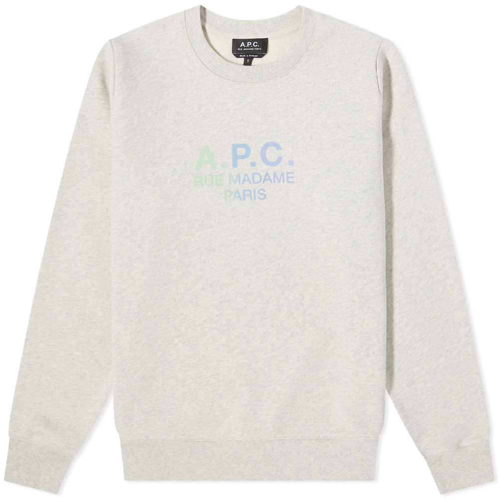 Sveter A.P.C. Mathilda Holographic Logo Sweater Biela | COEBH-F27712-PAA, 0