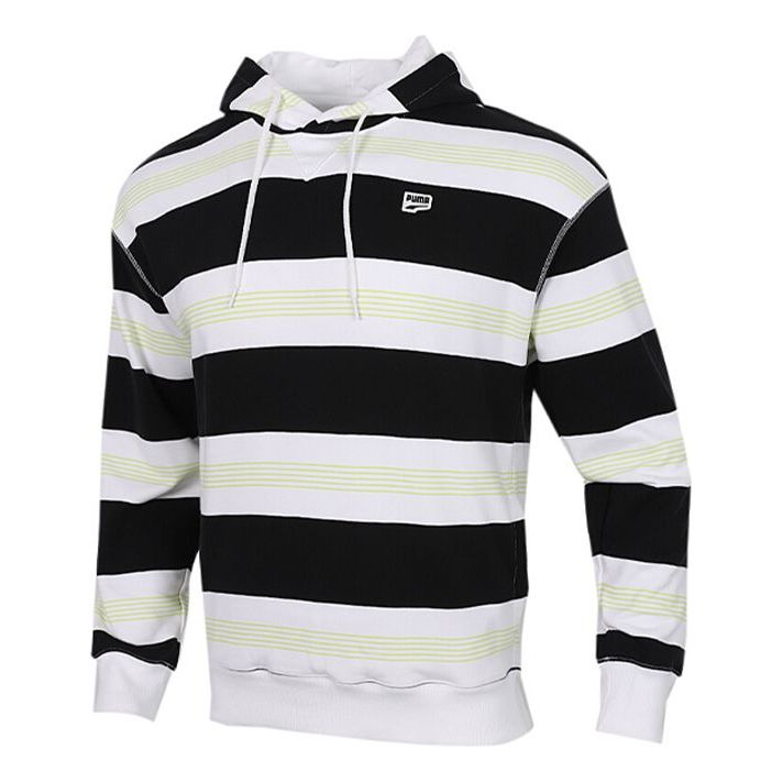 Mikina Puma Striped Hoodie Čierna | 599188-02, 0