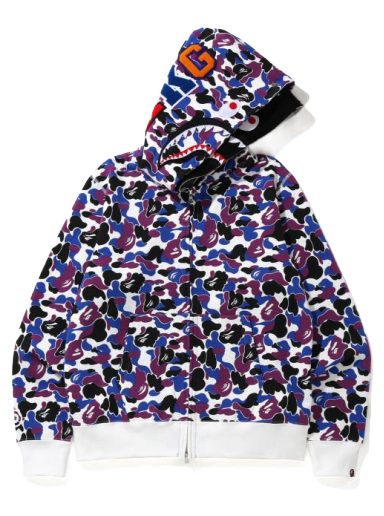 Mikina BAPE Hong Kong 14th Anniversary Shark Full Zip Hoodie Fialová | 0ZXSWM115027EPPX