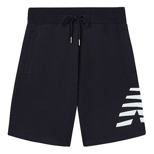 Šortky New Balance Logo Print Sportswear Shorts Navy | AMS01915-BK