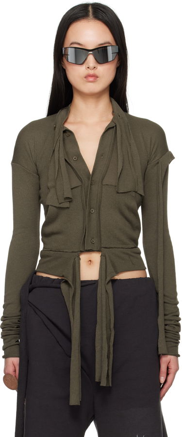 Košeľa Ottolinger Ottolinger Extended Trim Cardigan Zelené | 10560030601, 0