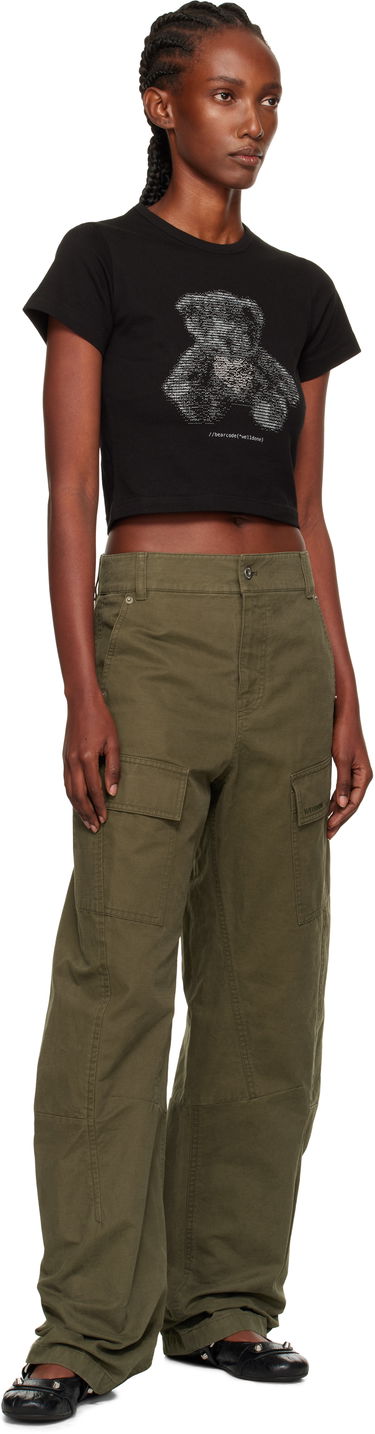 Cargo nohavice We11done We11done Curved Cargo Trousers Zelené | WD-PT2-25-216-W-KK, 3