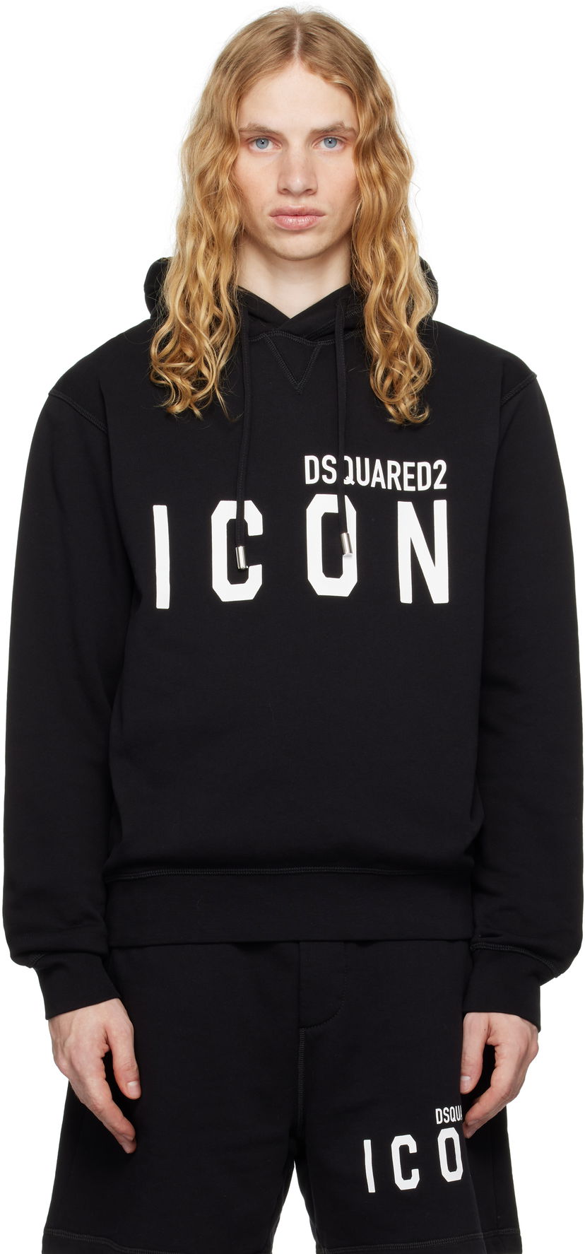 Mikina DSQUARED2 Cool Fit Hoodie Čierna | S79GU0003_D25015