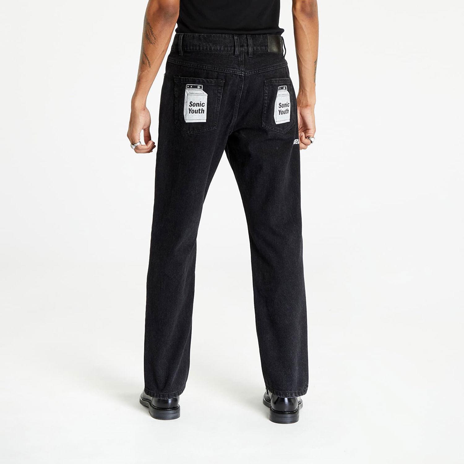 Nohavice Pleasures x Sonic Youth Washing Machine Čierna | P23SY007 BLACK, 1