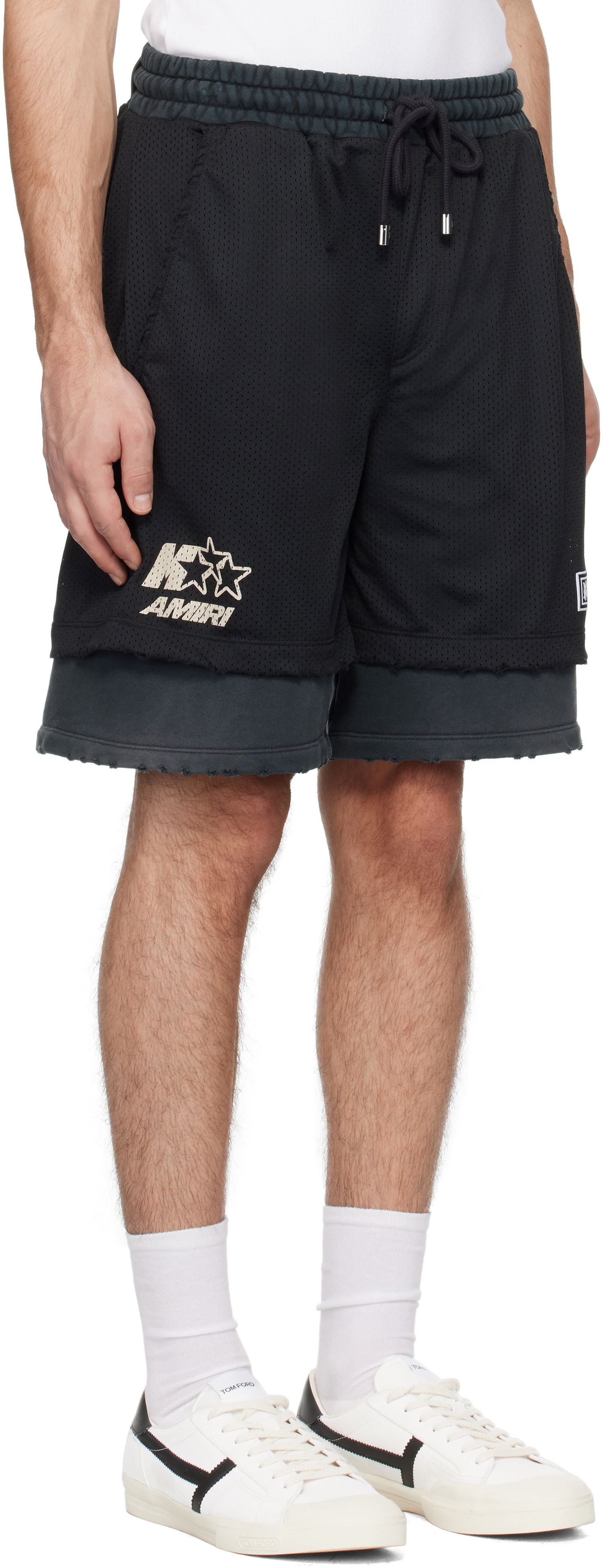 Šortky AMIRI Amiri Mesh Basketball Shorts Čierna | AMJYSH1036, 1