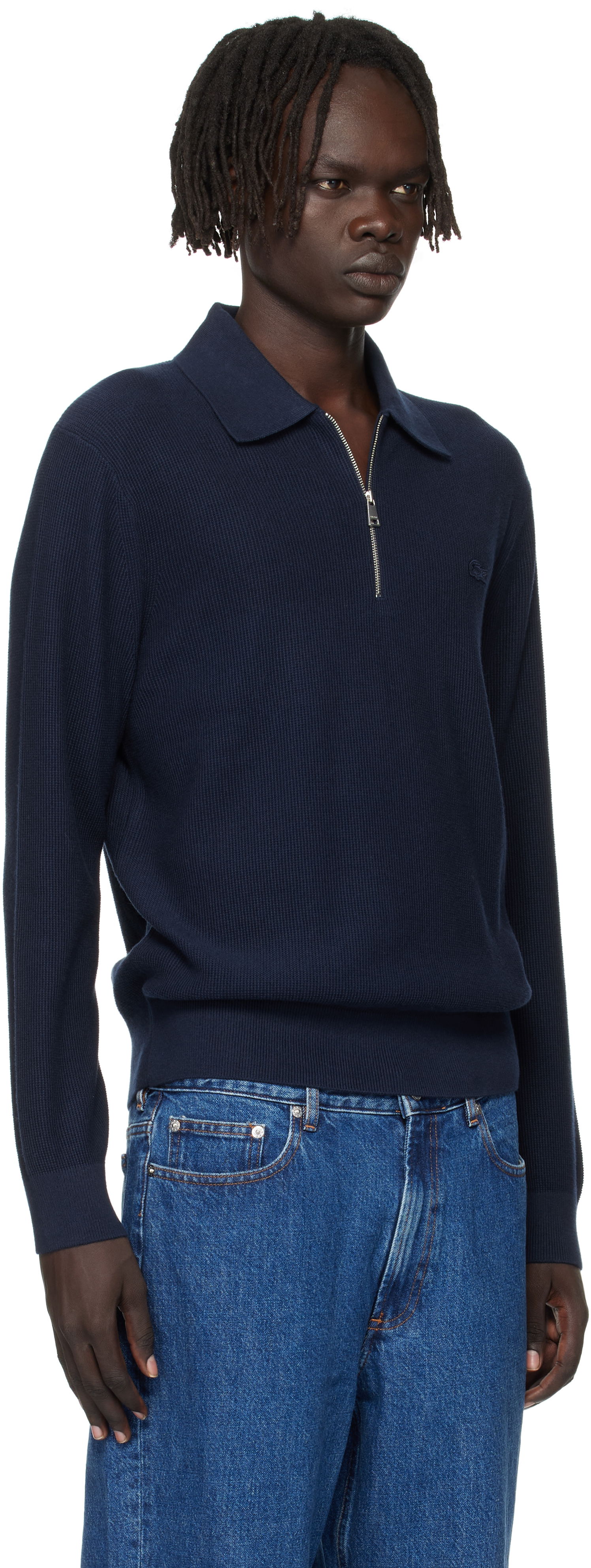 Polo tričko Lacoste Lacoste Half-Zip Polo Navy | AH5187_166, 1