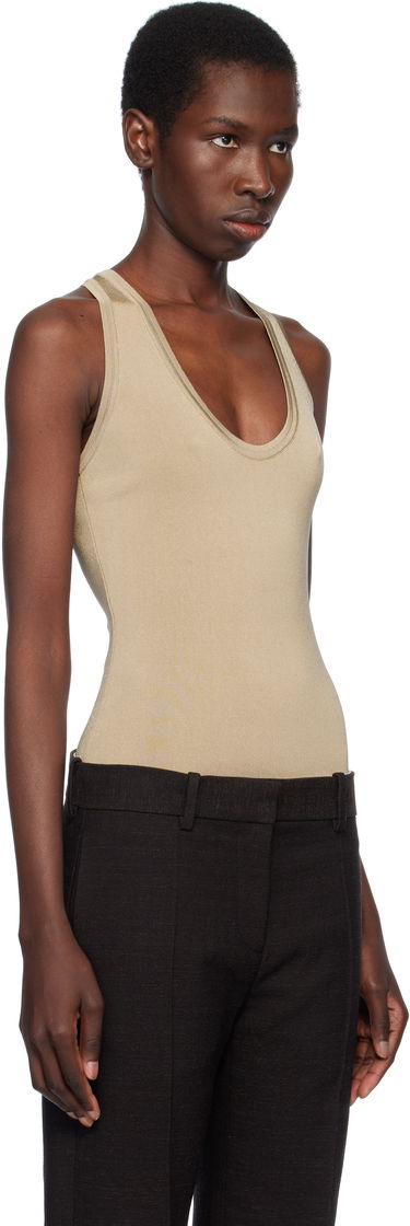 Tielko FERRAGAMO Ferragamo Knitted Bodysuit Béžová | 783140, 1