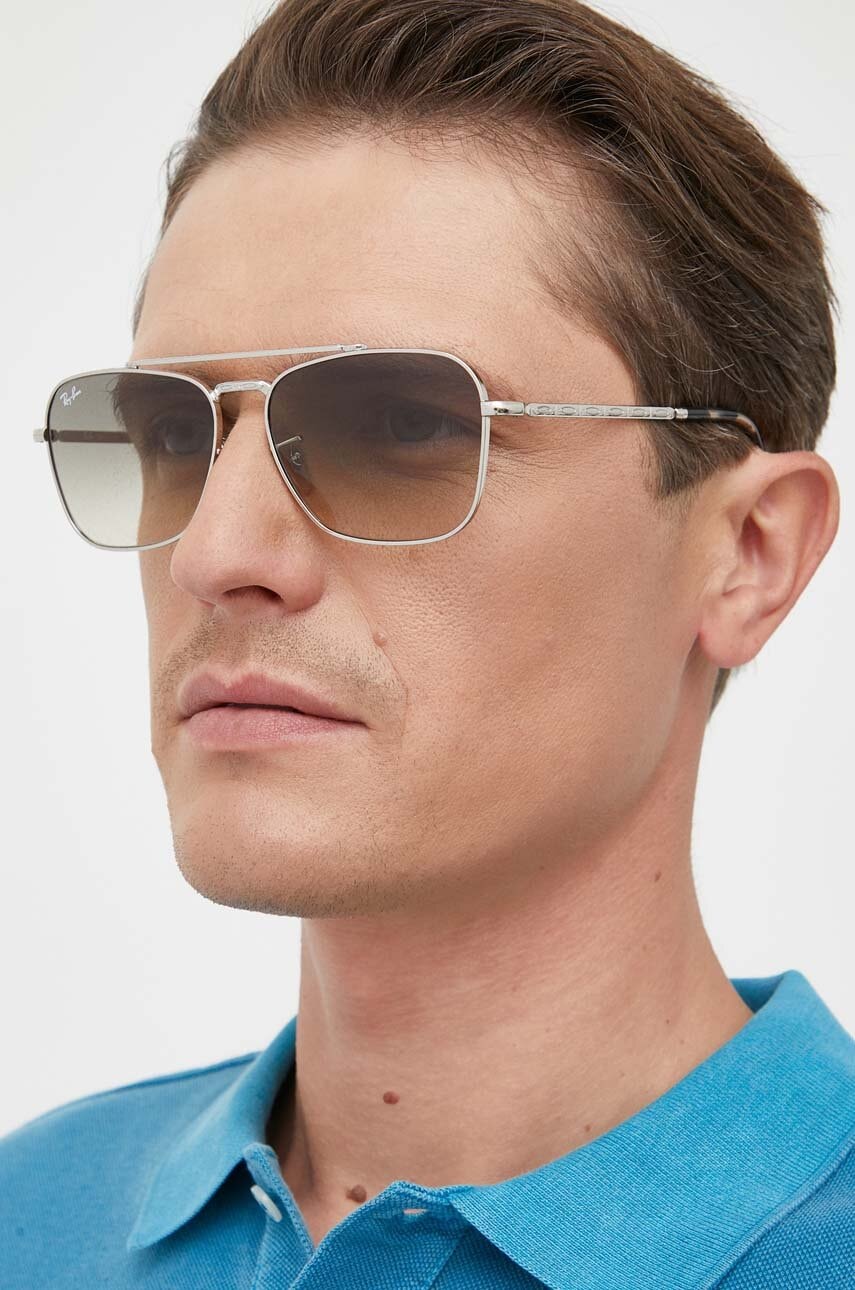 Slnečné okuliare Ray-Ban NEW CARAVAN Sunglasses Metalická | 0RB3636.003/3258, 1