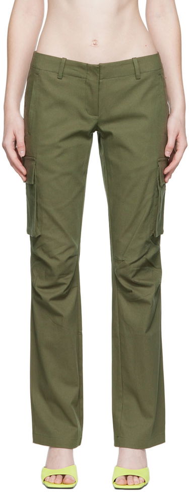 Cargo nohavice Miaou Miaou Raven Cargo Trousers Zelené | 1019-CL-MOS-SC, 0