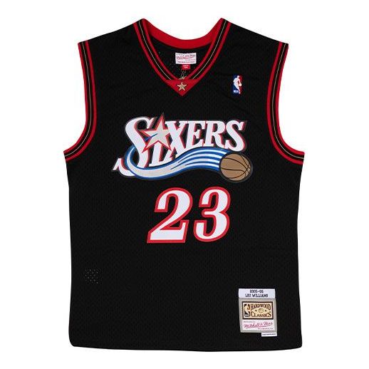 Dres Mitchell & Ness Mitchell & Ness NBA 76ers Basketball Jersey Čierna | SMJYGS20049-P76BLCK05LWM, 0