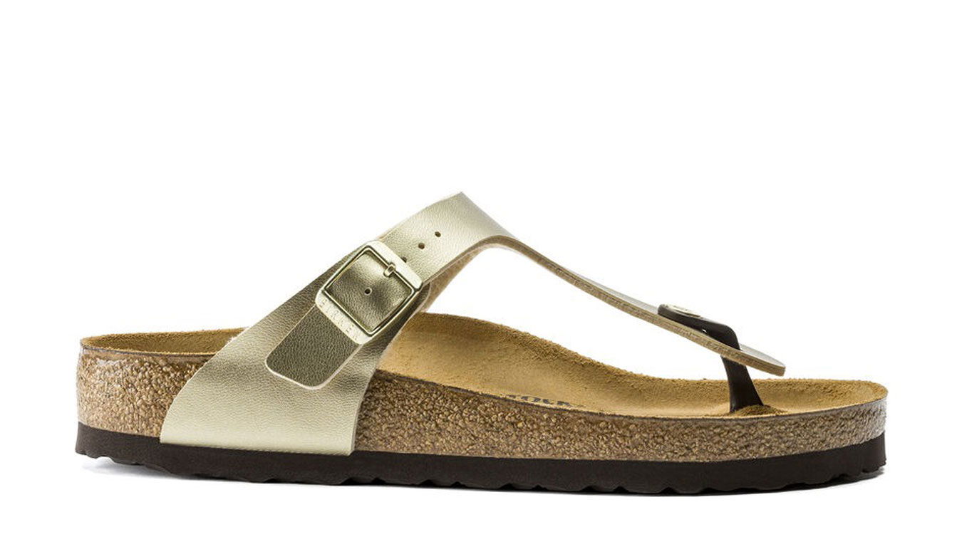 Tenisky a topánky Birkenstock Gizeh BS Gold Narrow Fit W Metalická | 1016109, 0