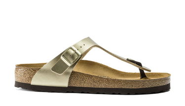 Tenisky a topánky Birkenstock Gizeh BS Gold Narrow Fit W Metalická | 1016109, 0
