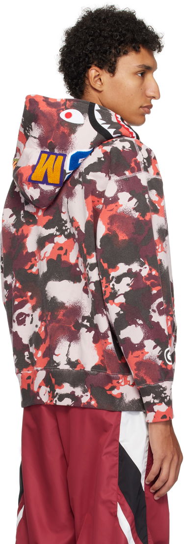 Mikina BAPE A Bathing Ape Map Camo Shark Full Zip Hoodie Rôznofarebný | 001ZPL301001M, 2