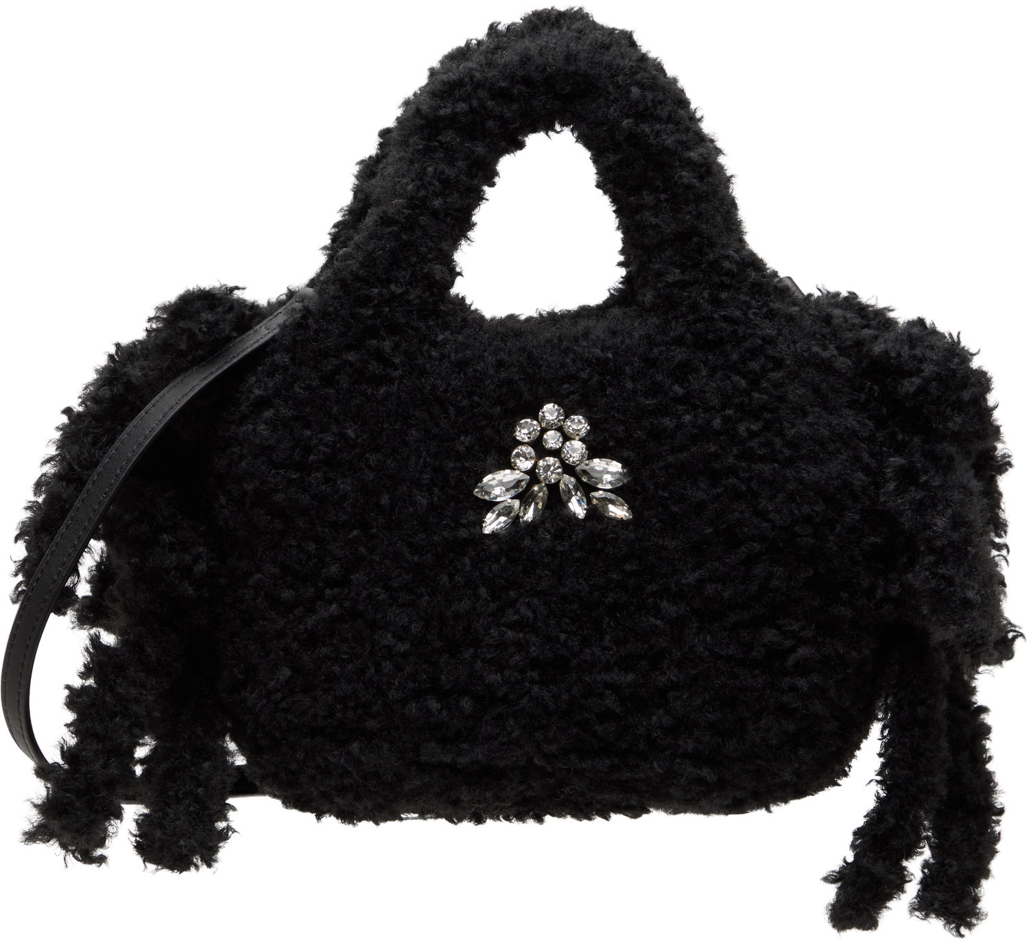 Kabelka Simone Rocha Simone Rocha Embellished Baby Egg Tote Čierna | BAG174B 0793, 0