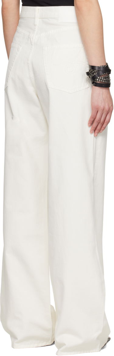Džínsy R13 R13 Damon Pleated Wide Leg Jeans Biela | R13W3147-D298A, 2