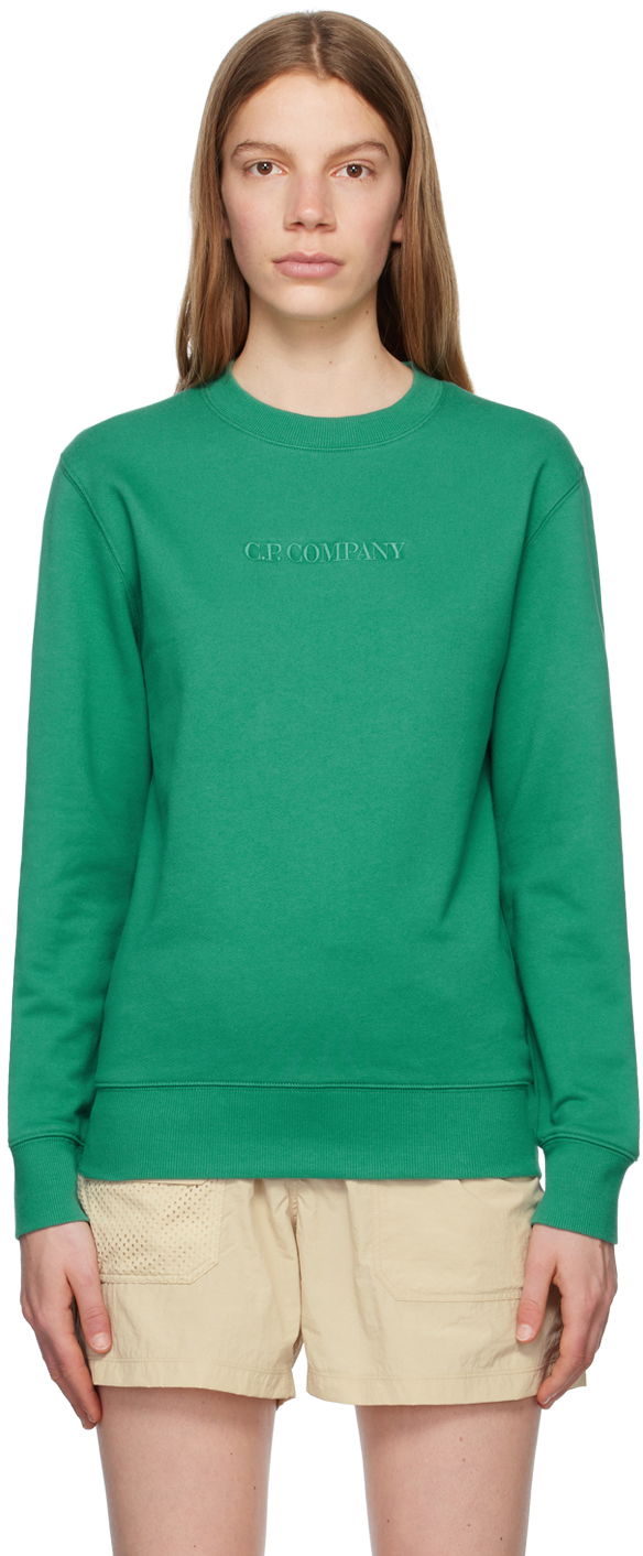 Mikina C.P. Company Embroidered Sweatshirt Zelené | 14CMSS085A-005086W, 0