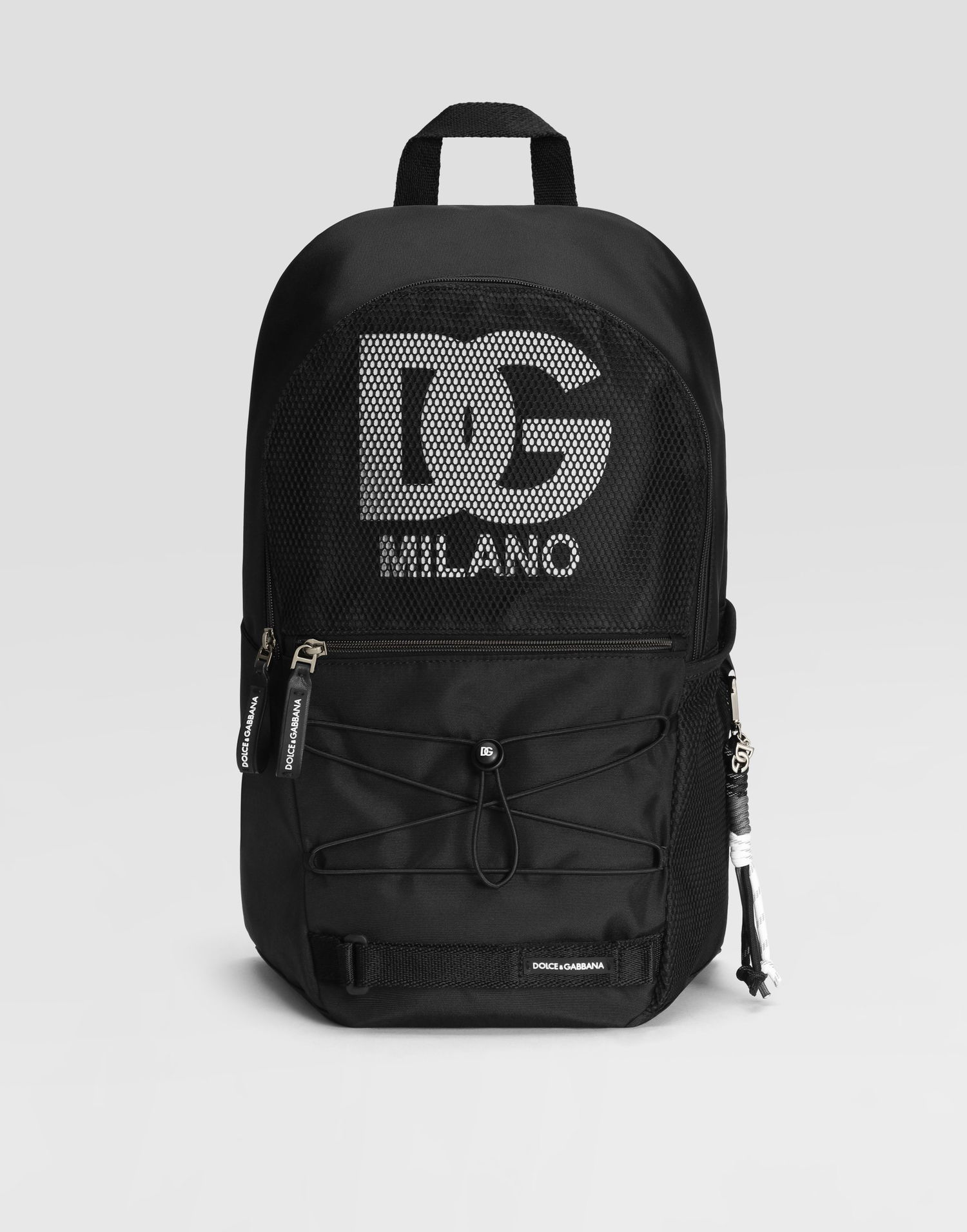 Batoh Dolce & Gabbana Nylon Mesh Logo Backpack Čierna | EM0144AM4768B939, 0
