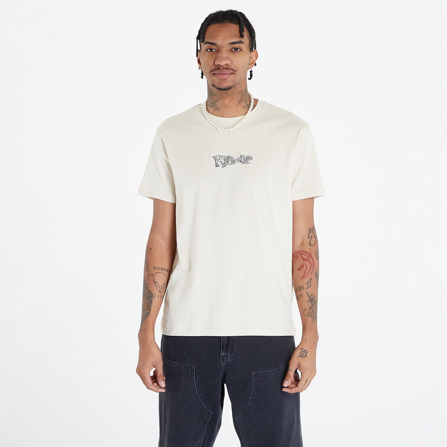 Tričko RIPNDIP Geo Tee Biela | RNDHOL23108, 0