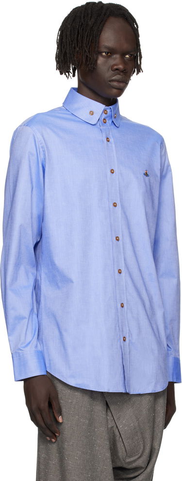 Košeľa Vivienne Westwood Vivienne Westwood Two Button Krall Shirt Modrá | 24010005-W017R-, 1
