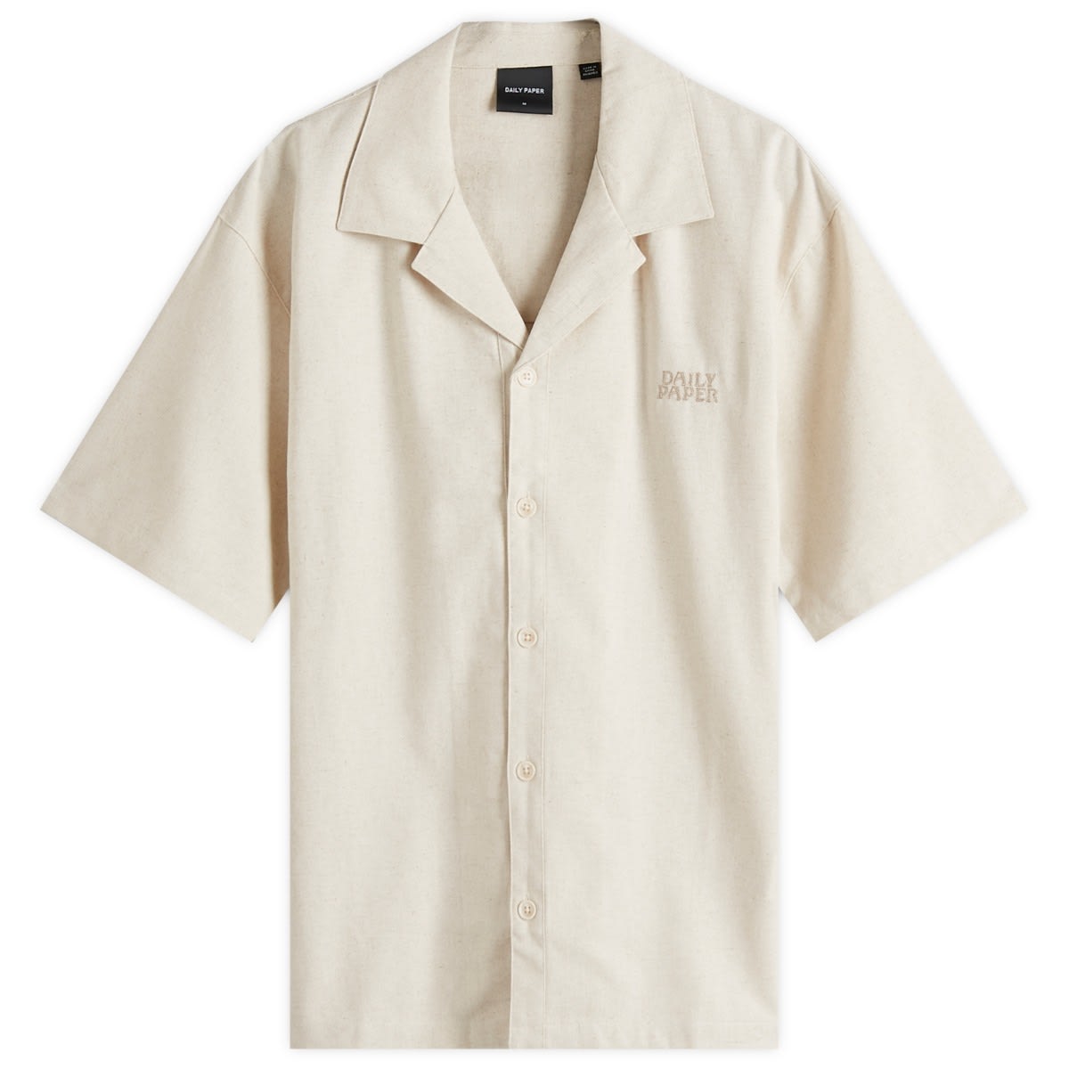 Košeľa DAILY PAPER Daily Paper Logo Vacation Shirt, Size Large Béžová | 2511123, 0