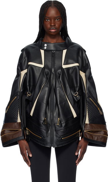 Bunda Junya Watanabe Junya Watanabe Komine Protector Faux-Leather Jacket Čierna | JO-J003-051-1, 0