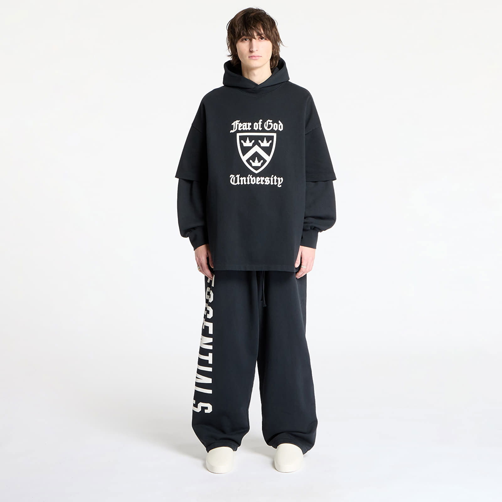 University Double Sleeve Hoodie