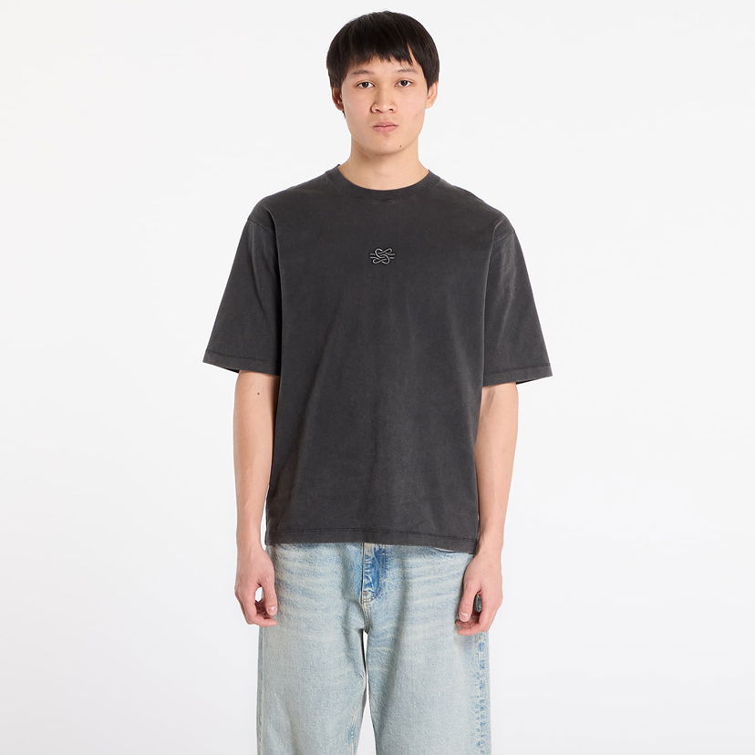 Tričko Filling Pieces T-Shirt Boxy Embroidered Vintage Šedá | 412520501142 Vintage Black