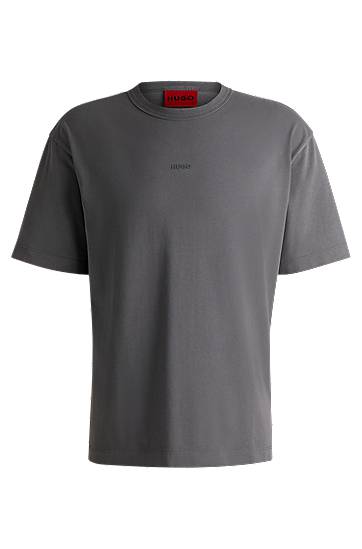 Tričko BOSS BOSS Regular-Fit Logo T-Shirt Šedá | 50531739, 0