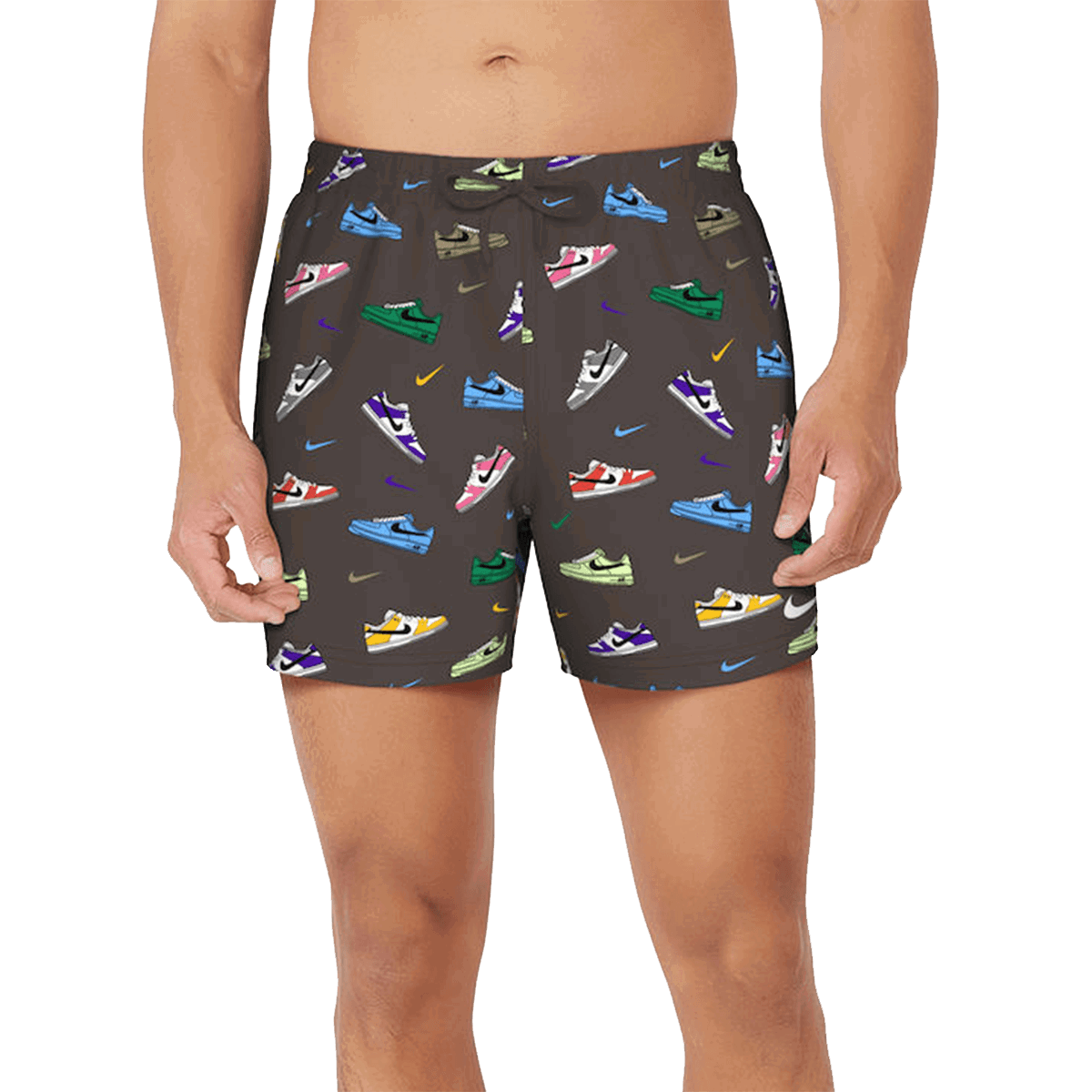 Šortky Nike 5" Volley Shorts Šedá | NESSF553-206, 0