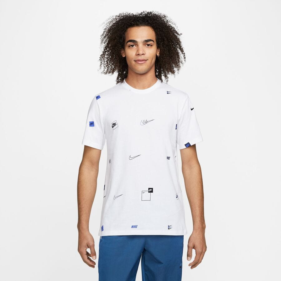 Tričko Nike All Over Print T-Shirt Biela | DN5246-100, 0