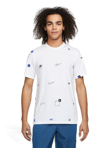 Tričko Nike All Over Print T-Shirt Biela | DN5246-100