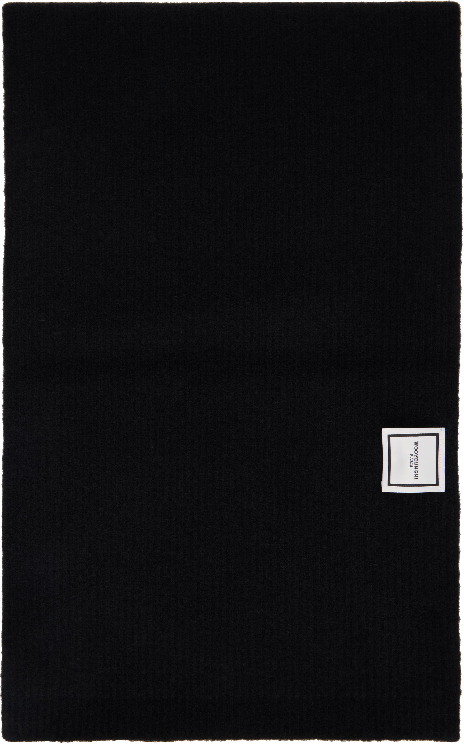 Šál WOOYOUNGMI Wooyoungmi Knitted Scarf Čierna | W243KN32, 1