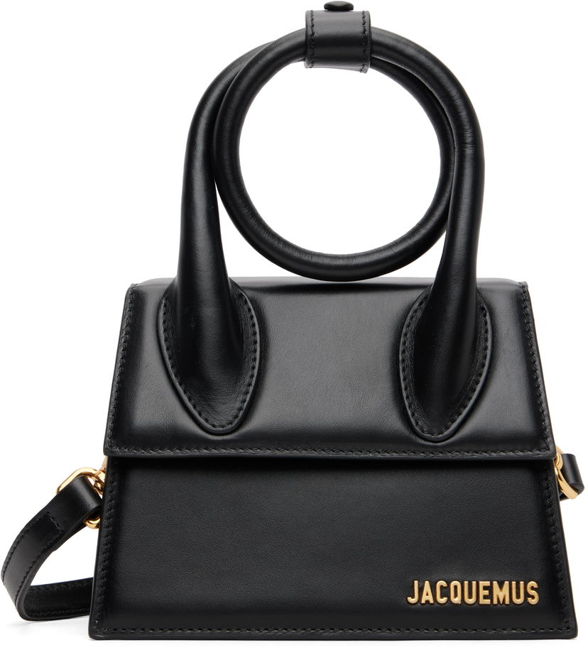 Kabelka Jacquemus The knot Chiquito Mini Leather Handbag Čierna | 21HBAW00005BC01C01