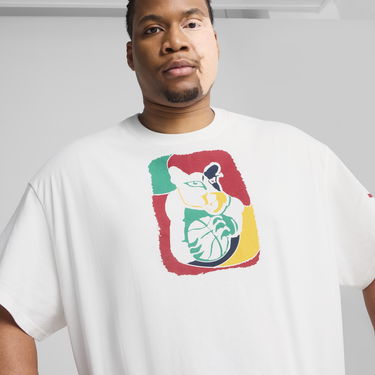 Tričko Puma Dylan Exhibit Basketball T-Shirt Biela | 630673_01, 1
