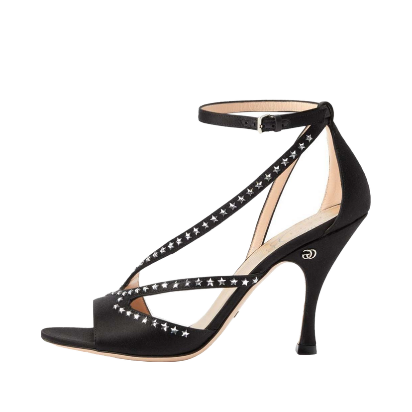 Tenisky a topánky Gucci Star-embellished GG (95mm) Sandals Black (Women's) Čierna | 723432 KND90 1000