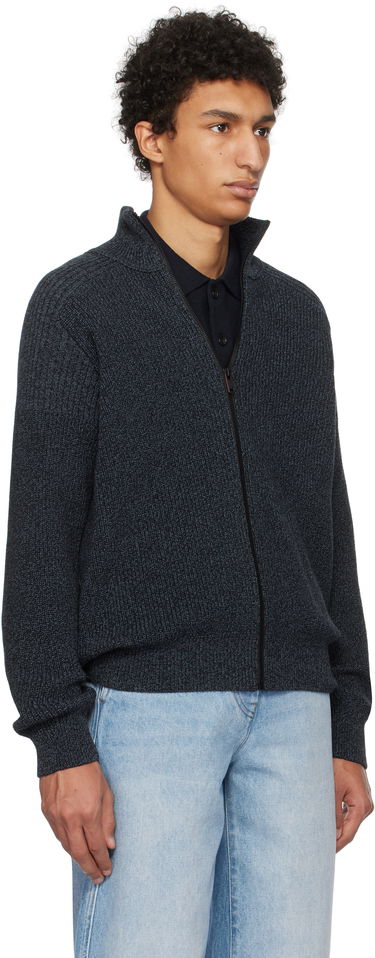 Sveter BOSS Zip Sweater Navy | 50531511, 1