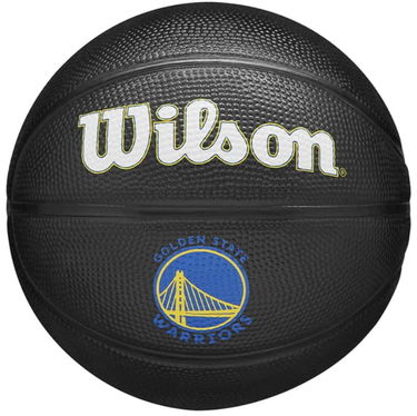 Športový doplnok Wilson Tennis NBA Team Tribute Mini Basketball Golden State Warriors Čierna | wz4017603xb, 0