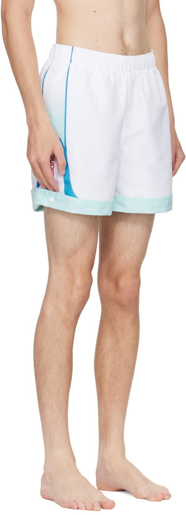 Plavky Casablanca Casablanca Logo Swim Shorts Biela | MPF25-SWM-065-01, 1
