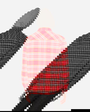 Košeľa Off-White Flannel Skate Shirt Red Červená | OMGA227S23FAB001 2510, 3