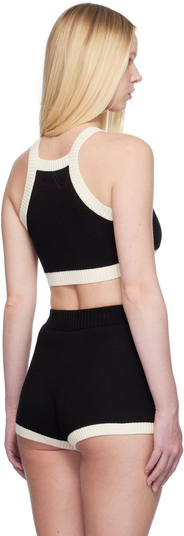 Tielko AMIRI AMIRI MA Knit Cropped Tank Top Čierna | AWKNTT1025, 2