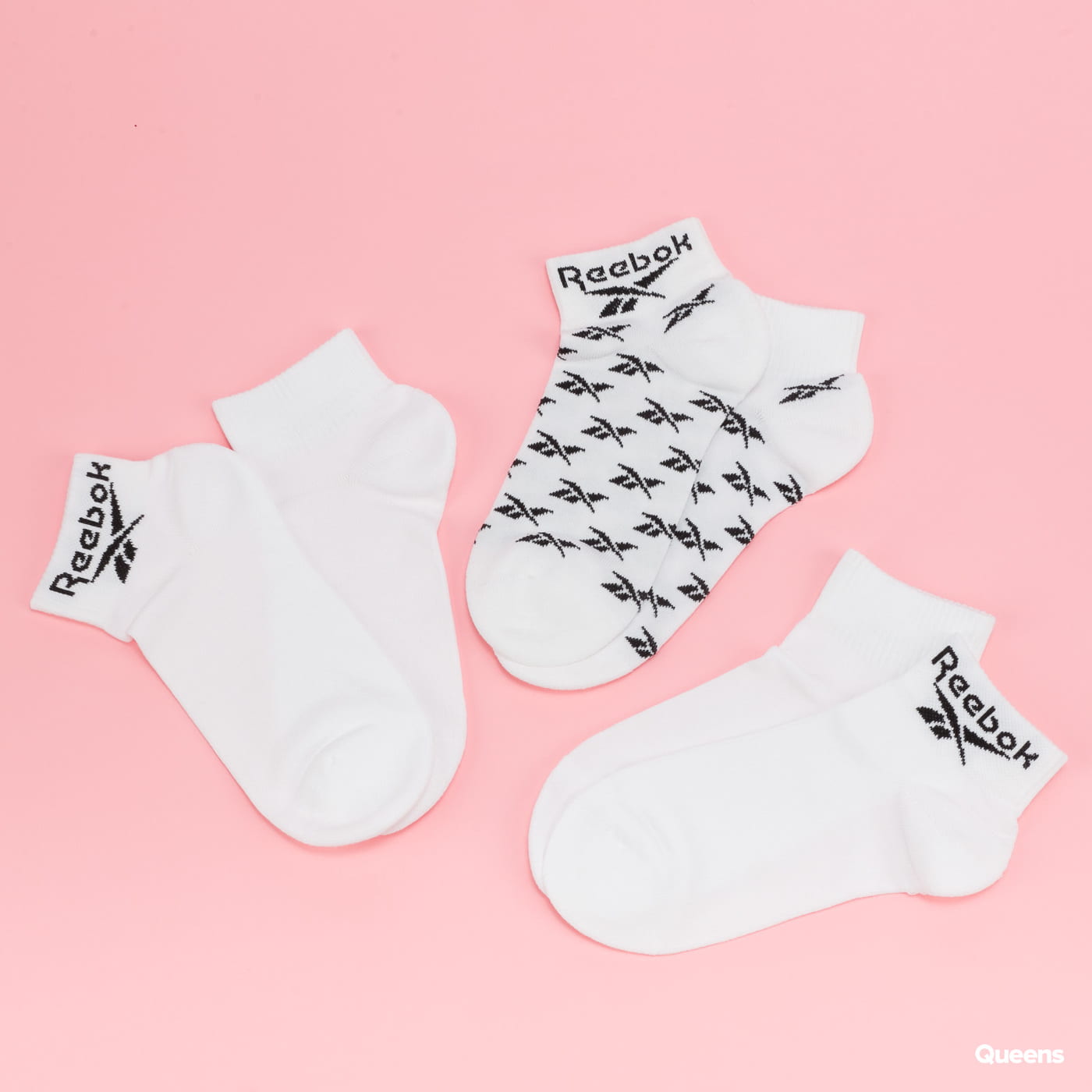 Ponožky Reebok CL FO Ankle Sock 3Pack Biela | GG6674, 1