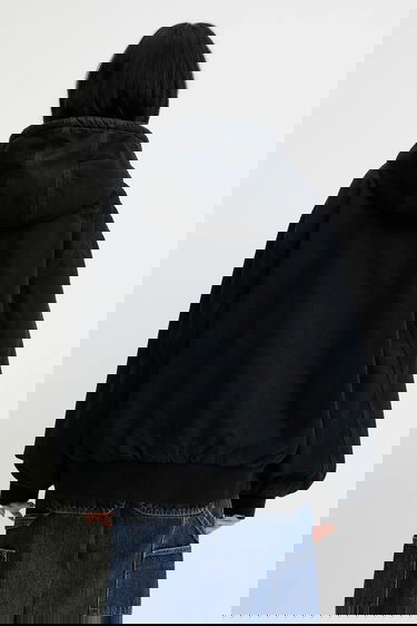 Bomber bunda Carhartt WIP Oversize Full-Zip Sherpa-Lined Hooded OG Active Jacket Čierna | I032240.01LF, 2